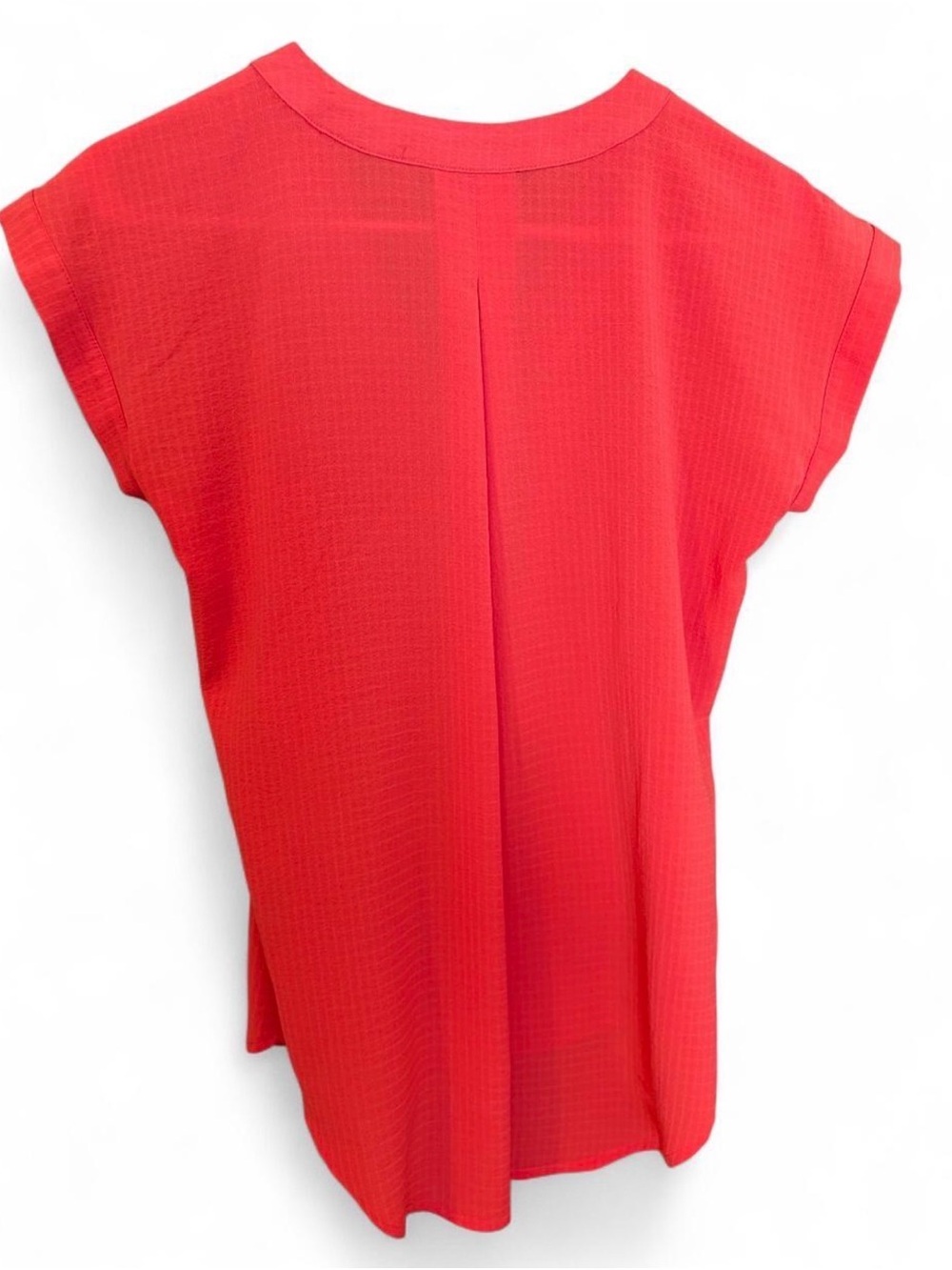 Simply Vera Wang XS women’s red blouse t-shirt v-neck workwear dressy - Picture 3 of 3